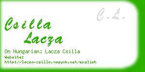 csilla lacza business card